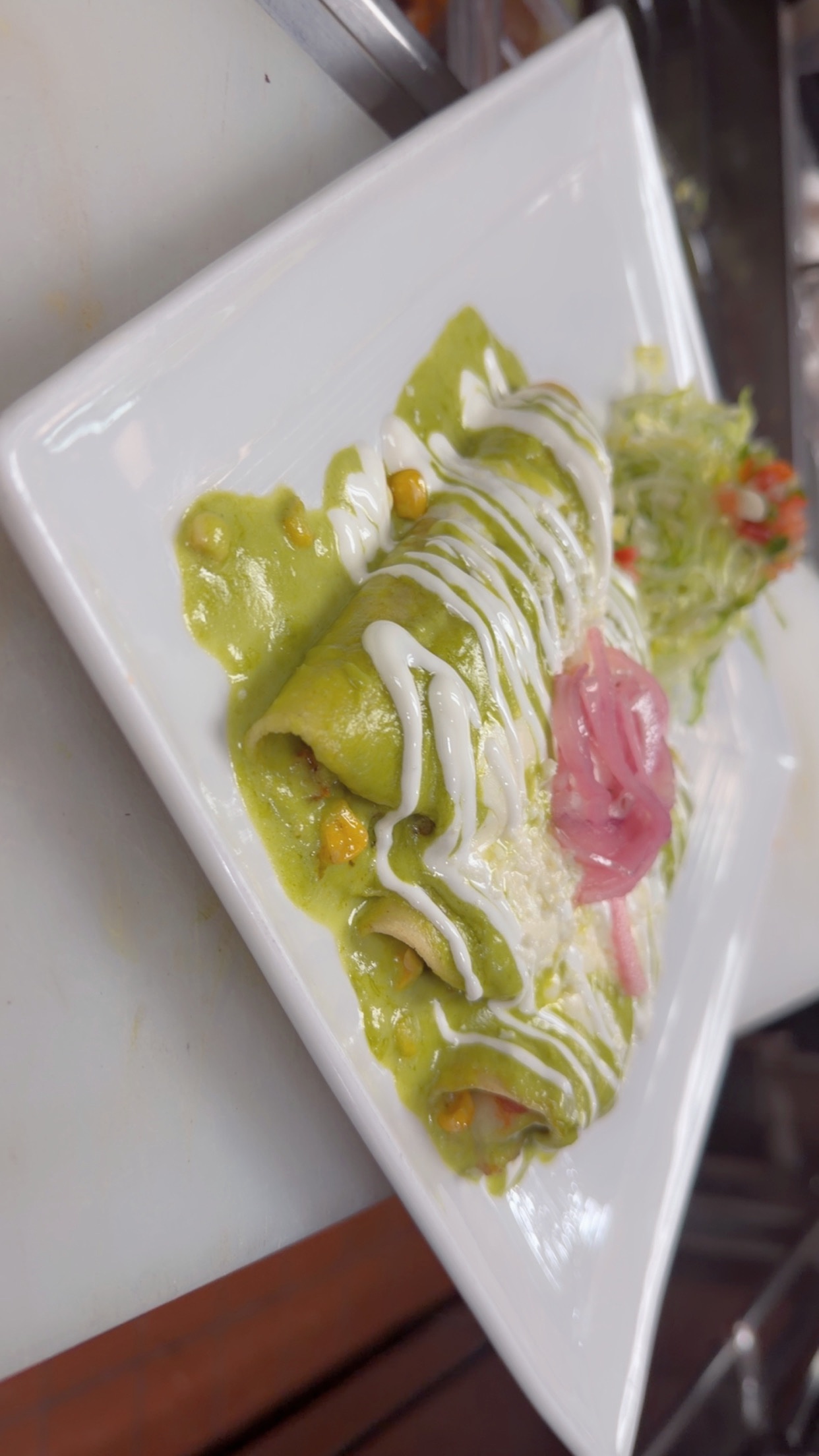 Shrimp Enchiladas Poblanas