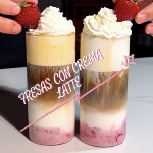 Fresas con Crema Latte